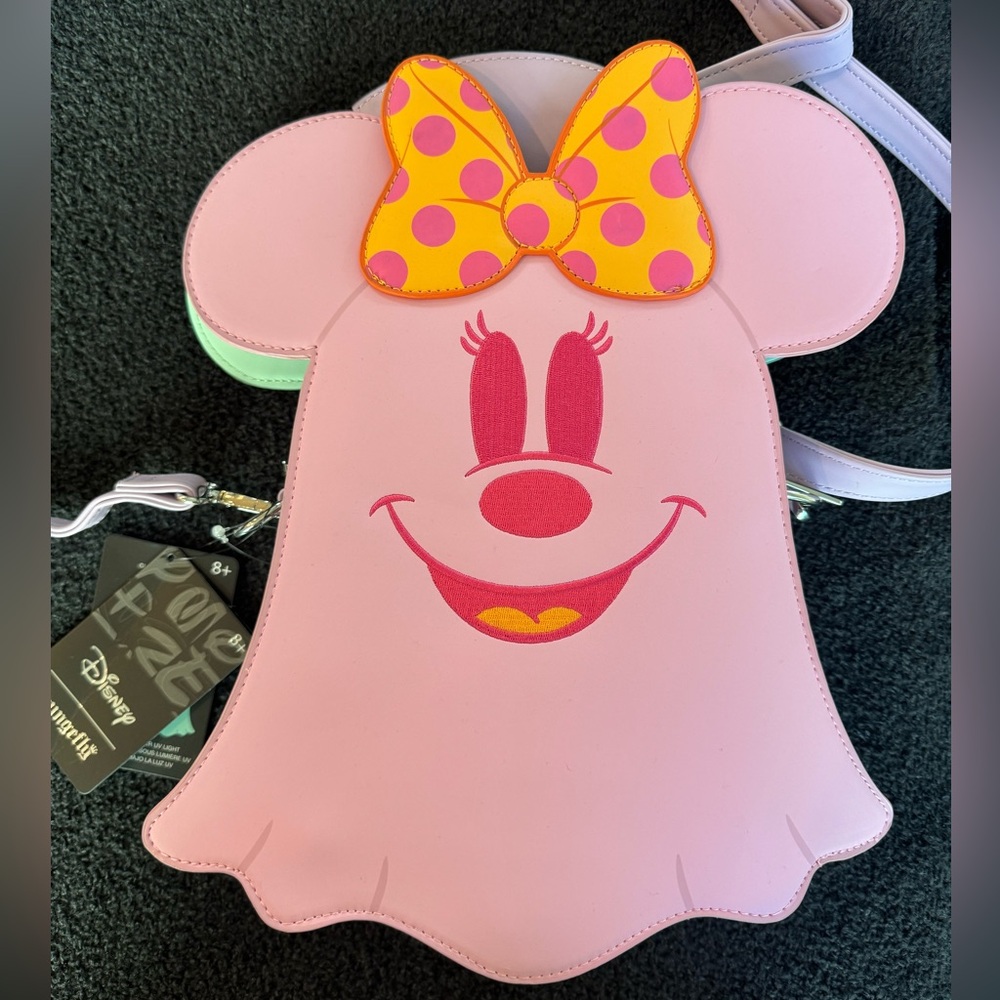 Loungefly pastel Mickey/Minnie ghost crossbody